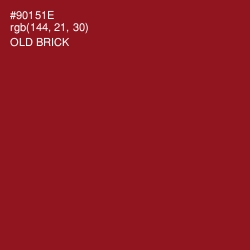 #90151E - Old Brick Color Image